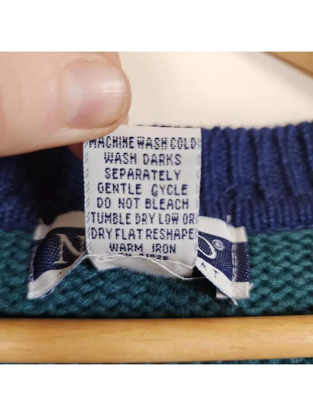 Vintage Nuovo County Seat V Neck Sweater Vest Men's Teal Purple Grunge Academia